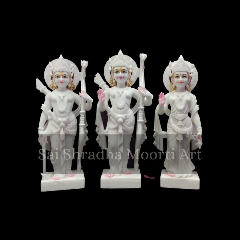 Ram Darbar Carved Marble Statue